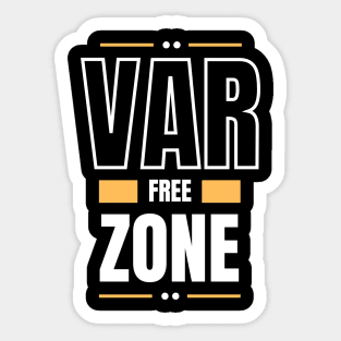 VAR free zone Sticker